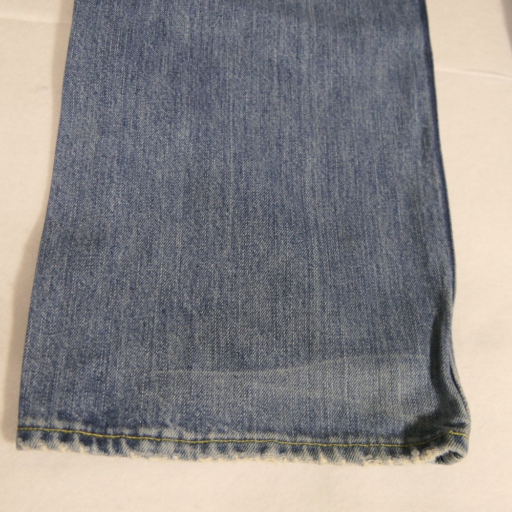 Polo Ralph Lauren 867 Classic Straight Leg Jeans 38x32 Blue Faded Denim Y2K - Picture 7 of 16